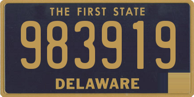 DE license plate 983919
