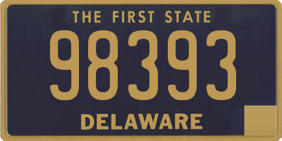 DE license plate 98393