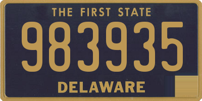DE license plate 983935