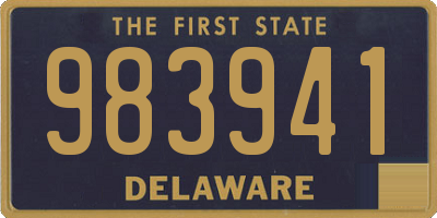 DE license plate 983941