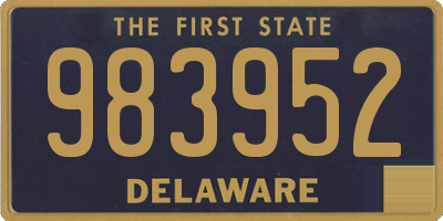 DE license plate 983952