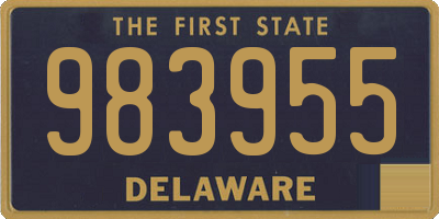 DE license plate 983955