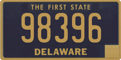 DE license plate 98396