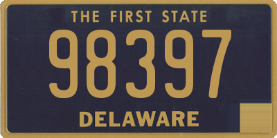 DE license plate 98397