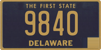 DE license plate 9840