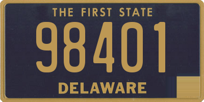 DE license plate 98401