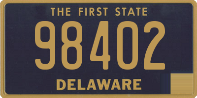 DE license plate 98402