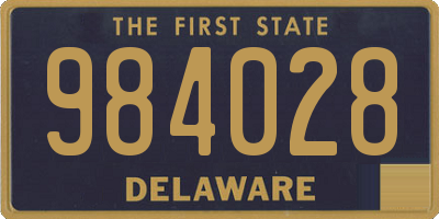 DE license plate 984028