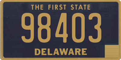 DE license plate 98403