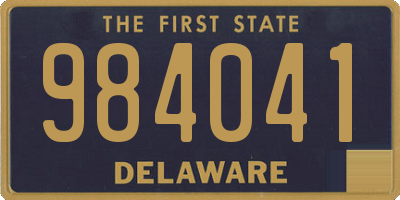 DE license plate 984041