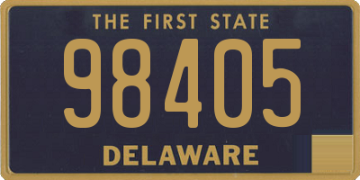 DE license plate 98405