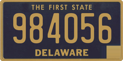 DE license plate 984056