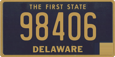 DE license plate 98406