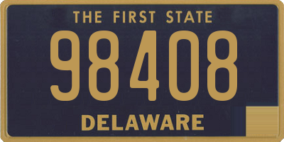DE license plate 98408