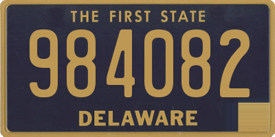 DE license plate 984082
