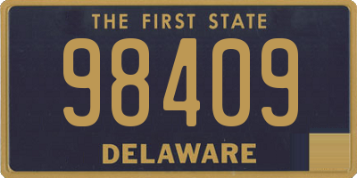 DE license plate 98409