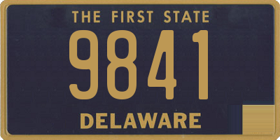 DE license plate 9841