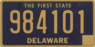 DE license plate 984101