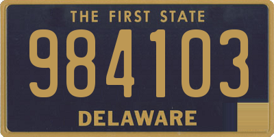 DE license plate 984103