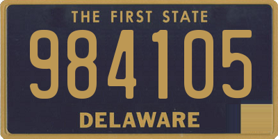 DE license plate 984105