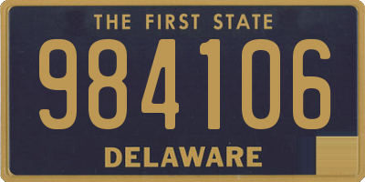 DE license plate 984106