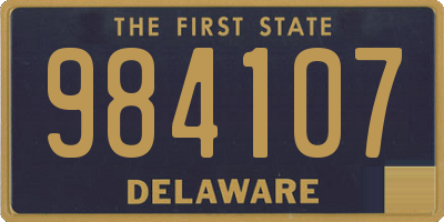 DE license plate 984107