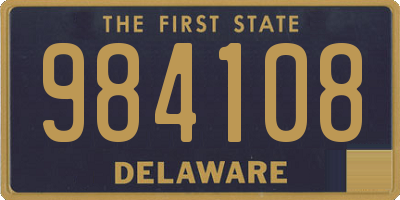 DE license plate 984108