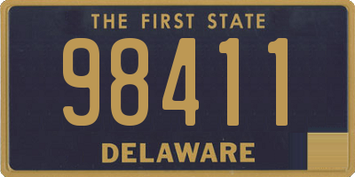 DE license plate 98411