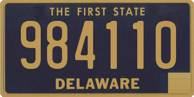 DE license plate 984110