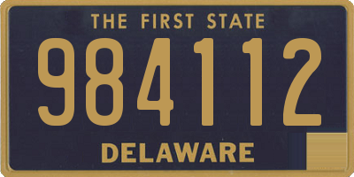 DE license plate 984112