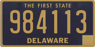 DE license plate 984113