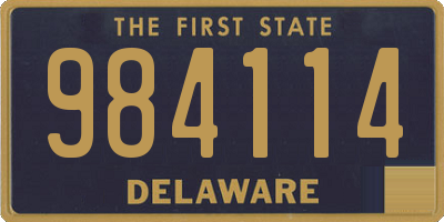 DE license plate 984114