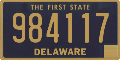 DE license plate 984117