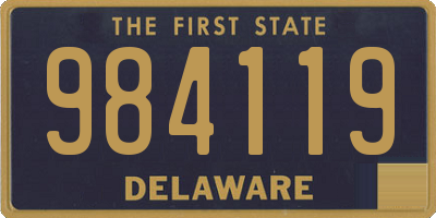 DE license plate 984119