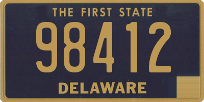 DE license plate 98412