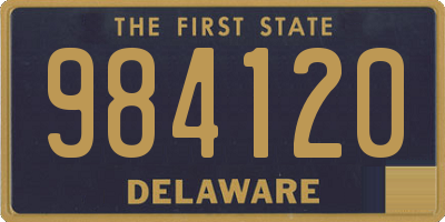 DE license plate 984120