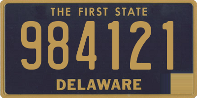 DE license plate 984121