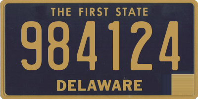 DE license plate 984124