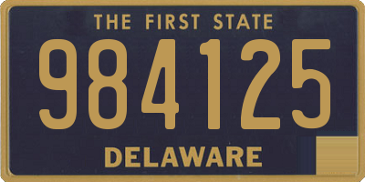 DE license plate 984125