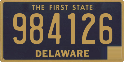 DE license plate 984126