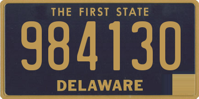 DE license plate 984130