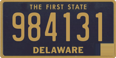 DE license plate 984131