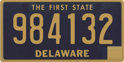 DE license plate 984132