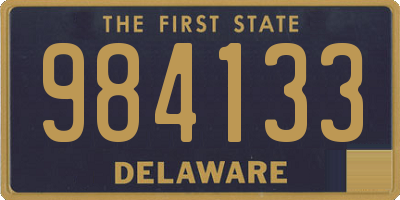 DE license plate 984133