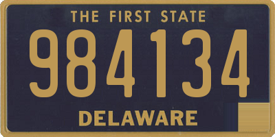 DE license plate 984134