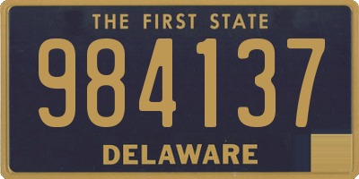 DE license plate 984137