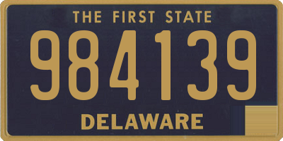 DE license plate 984139