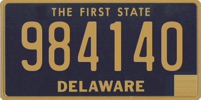 DE license plate 984140