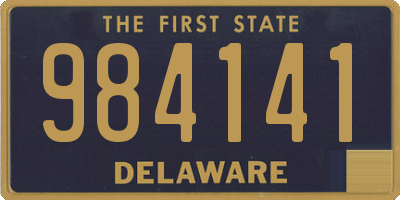 DE license plate 984141