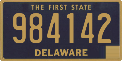 DE license plate 984142